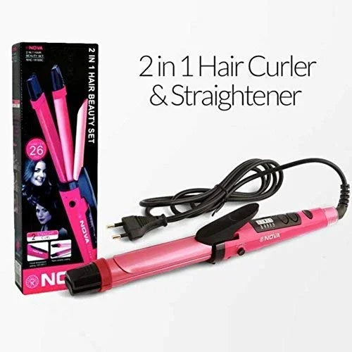 NOVA 2 in 1 Hair Straightener β Curl - Straighten with One Tool