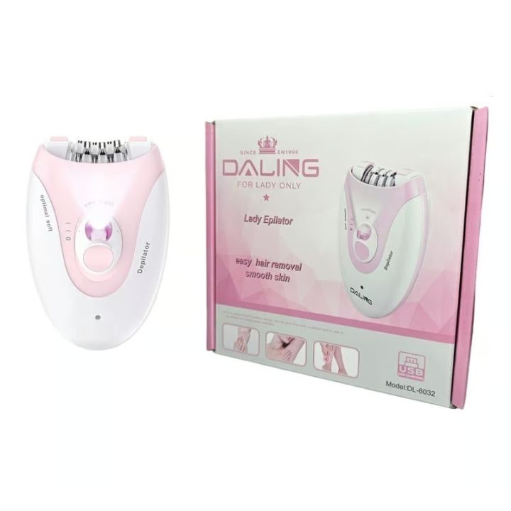 Daling DL-6032 Cordless Ladies Epilator β 36 Tweezers of Smooth Perfection