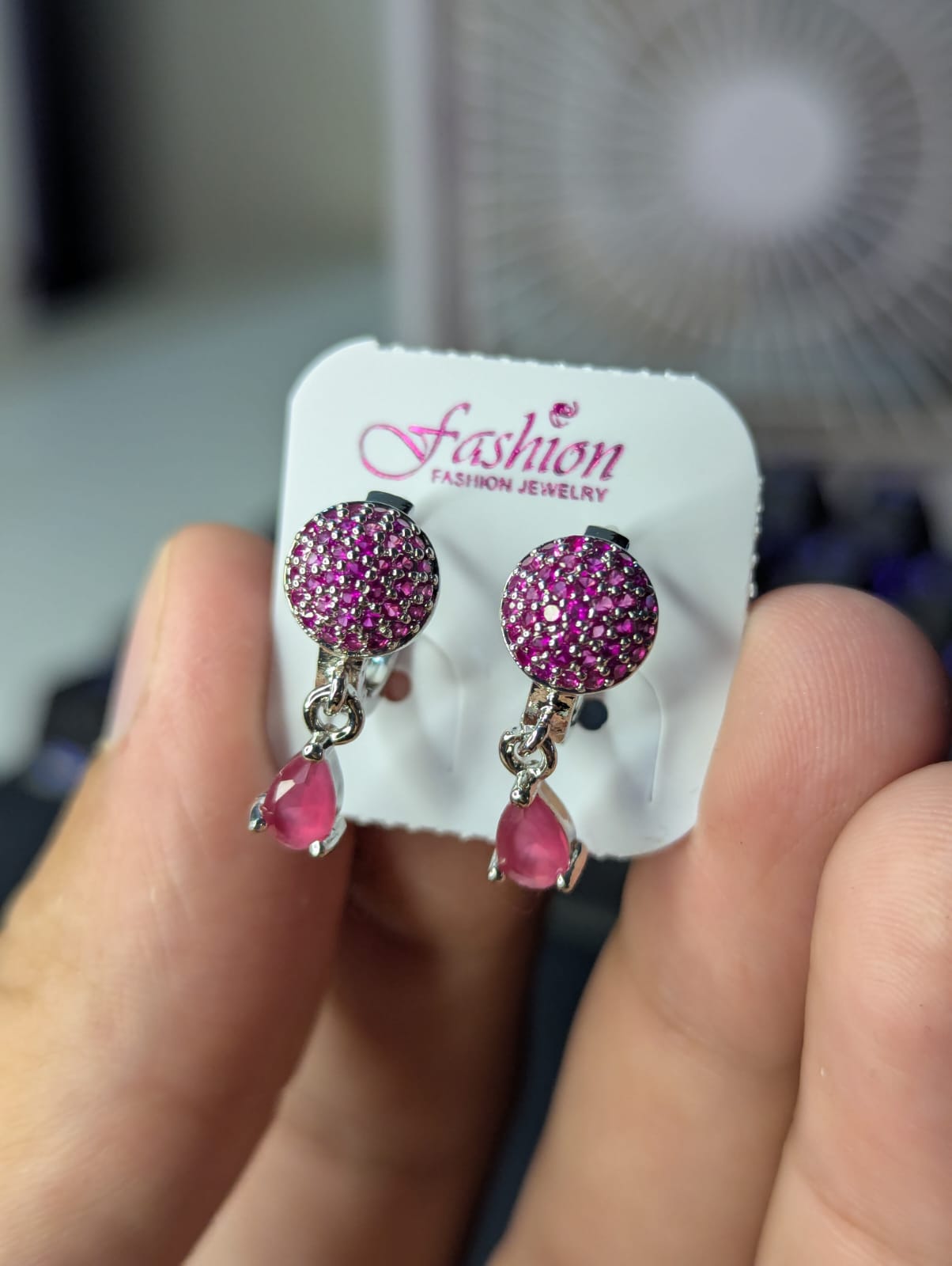 PURPLE STUD EARRINGS