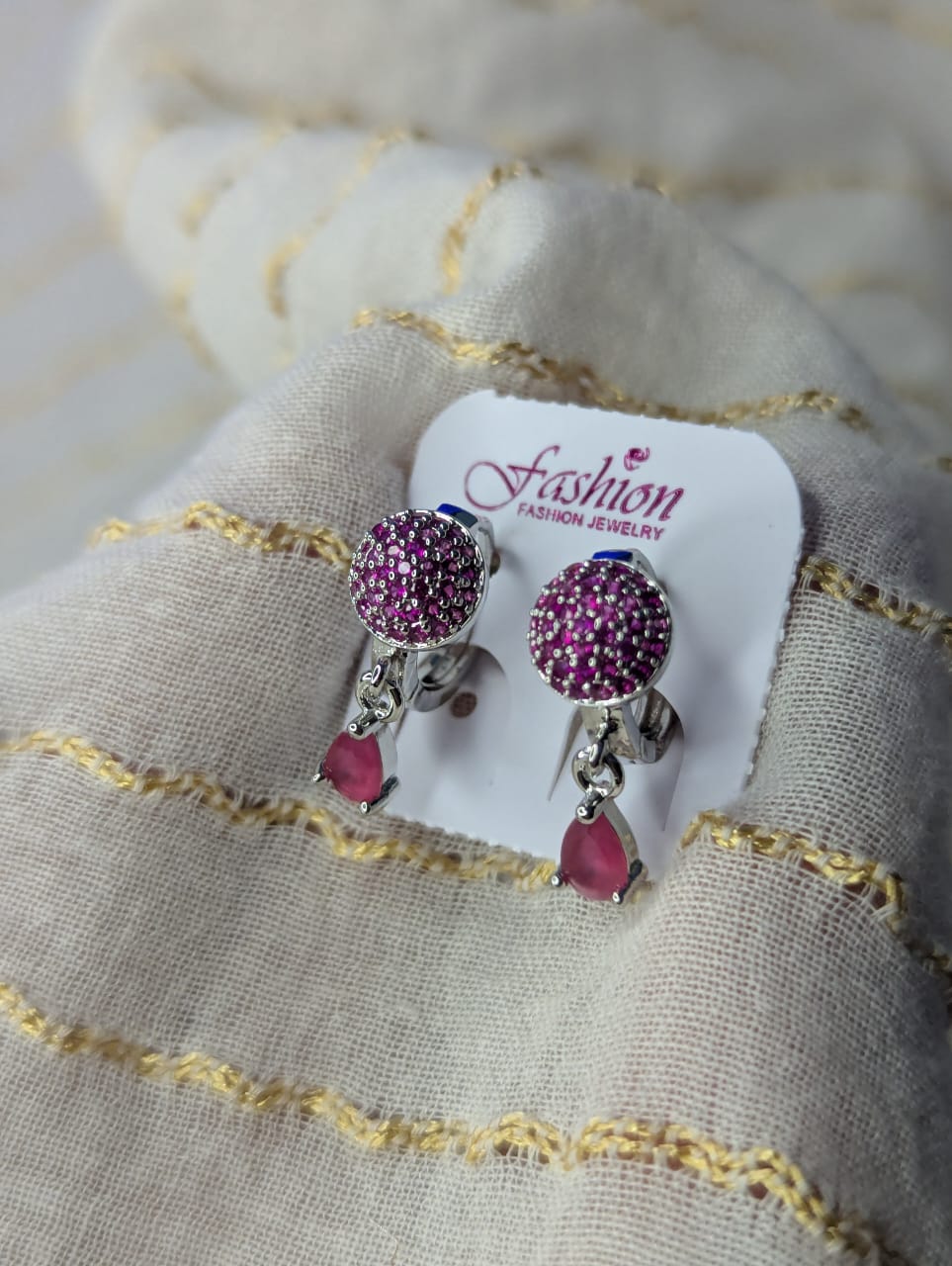 PURPLE STUD EARRINGS