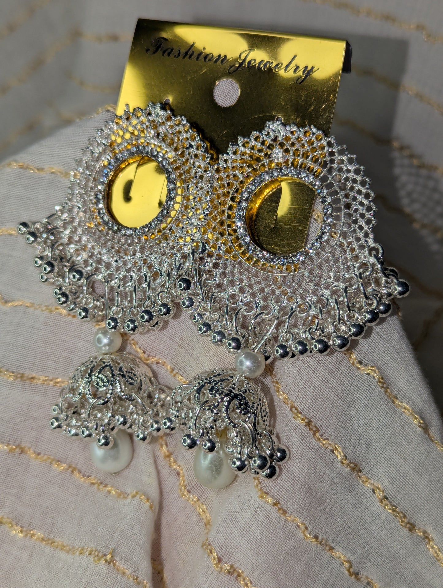 SILVER JHUMKA