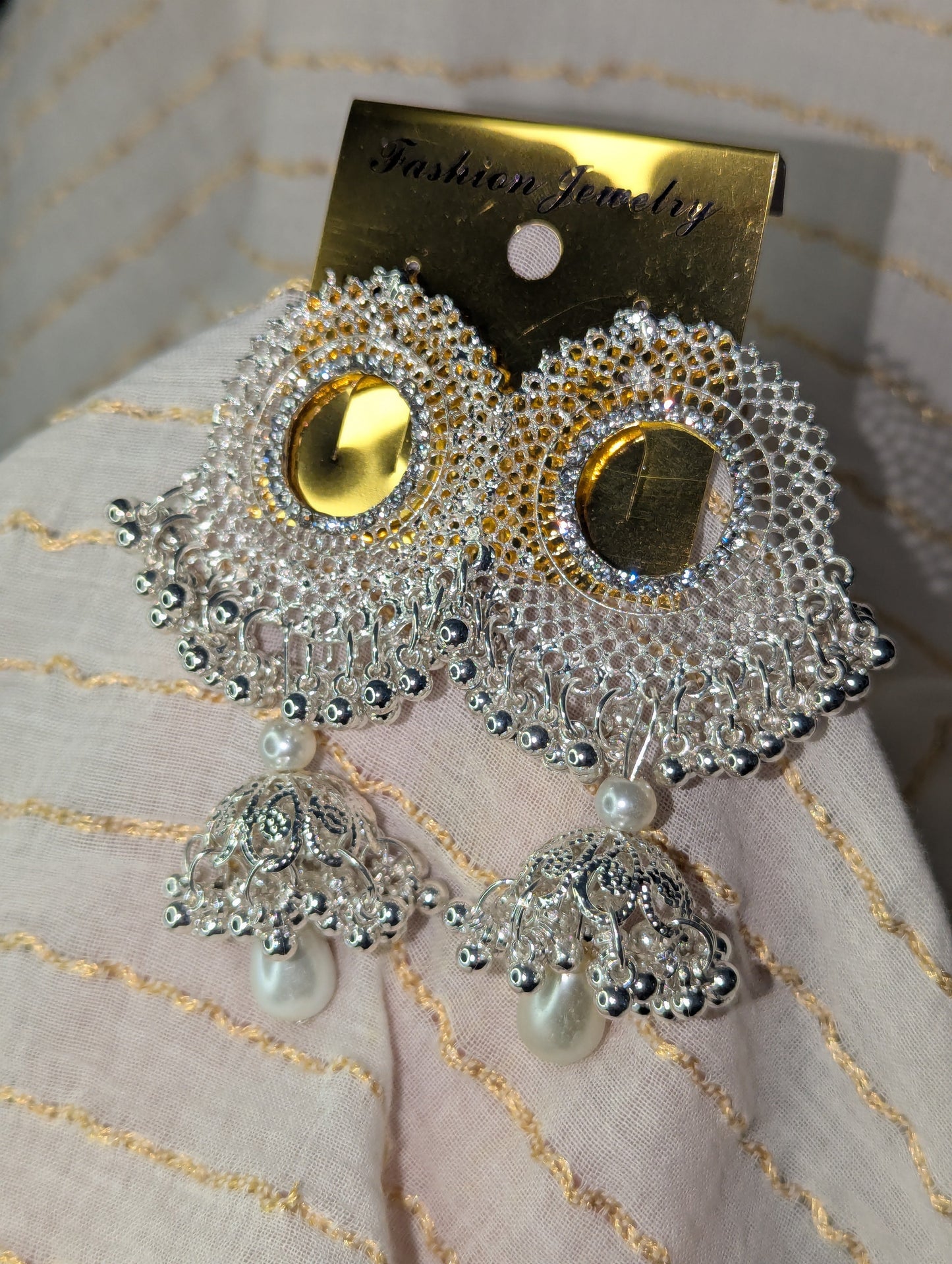 SILVER JHUMKA