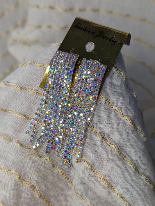 SILVER TASSEL EARRINGS