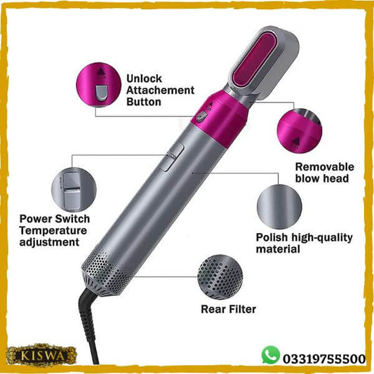 5 in 1 Electric Hair Dryer Brush – Dry, Style Shine in One Tool