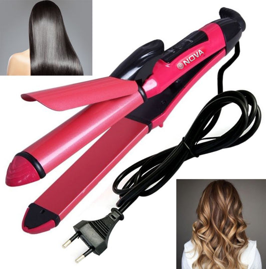 NOVA 2 in 1 Hair Straightener – Curl - Straighten with One Tool