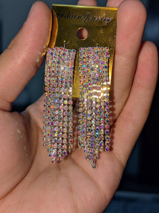 SILVER TASSEL EARRINGS