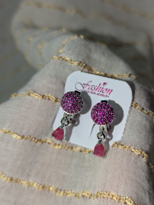 PURPLE STUD EARRINGS