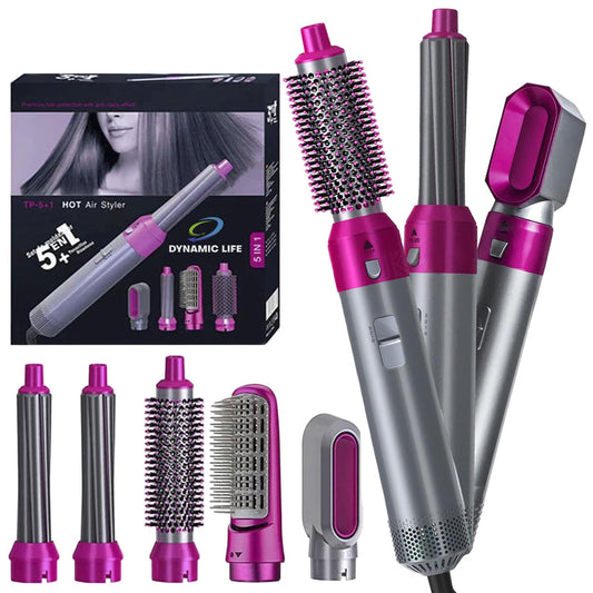 5 in 1 Electric Hair Dryer Brush – Dry, Style Shine in One Tool