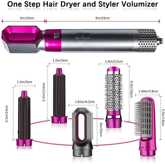 5 in 1 Electric Hair Dryer Brush – Dry, Style Shine in One Tool