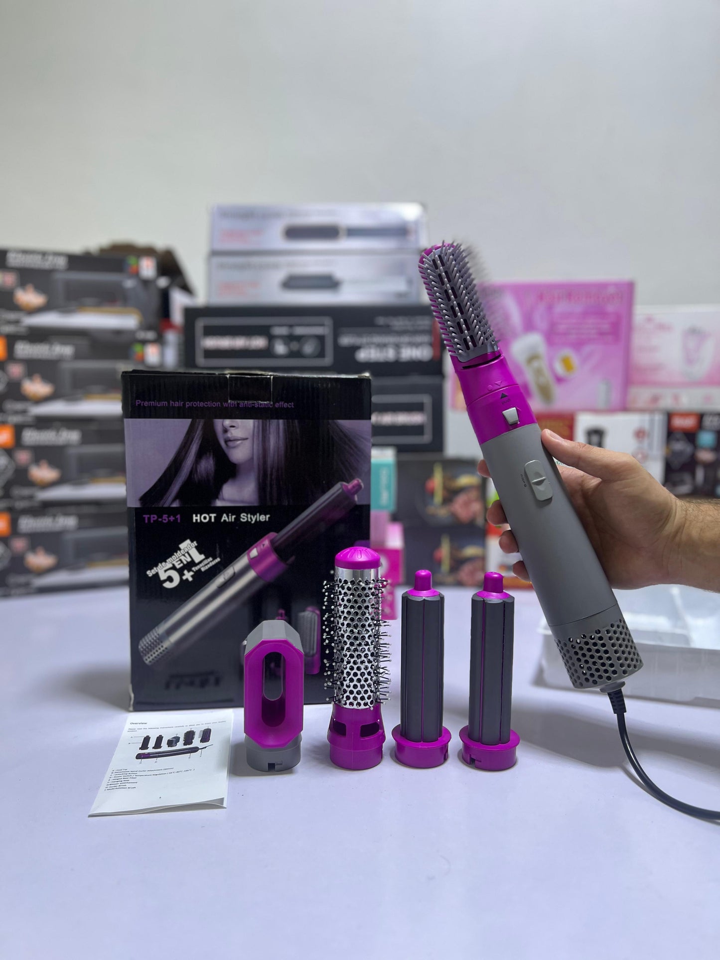 5 in 1 Electric Hair Dryer Brush – Dry, Style Shine in One Tool