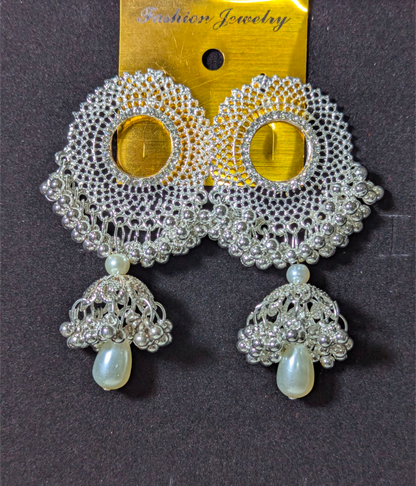 SILVER JHUMKA