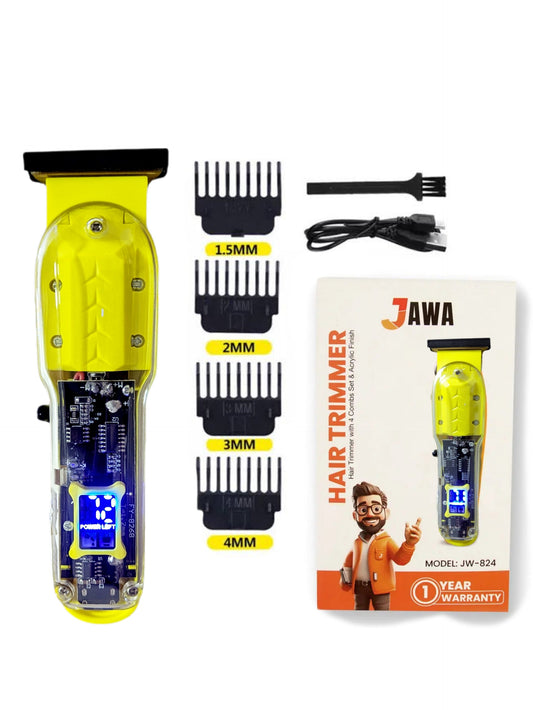 Jawa-814 Hair Trimmer with Digital Display For Men - One year warranty