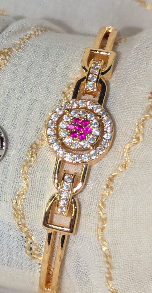 GOLD PINK BRACELET